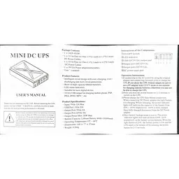 ДБЖ UPS DC 18W 10400mAh для роутера, терміналу, камери DCP-018W / DC5.5x2.5mm: 5V / 9V / 12V / USB / LED без блока живлення Black - мініатюра 10