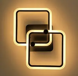 Стельова мінімалістична LED люстра в чорному корпусі Line.F RGB підсвітка Немає - мініатюра 2