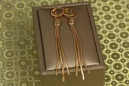 Сережки позначки Xuping Jewelry основа на колечку 7.5 см золотисті