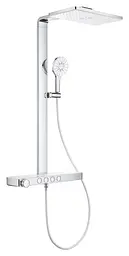 Душова система з термостатом для настінного монтажу Grohe Rainshower Aqua Pure 1009620000, Білий - мініатюра 2