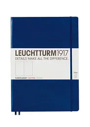 Блокнот Leuchtturm1917 Master Slim A4+, темно-синій, крапка (342929)