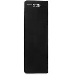 Килимок (мат) для фітнесу та йоги Gymtek NBR 1,5см чорний - мініатюра 3