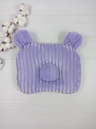 Дитяча ортопедична подушка 24×32 для новонароджених a.l.babybox Пір'я рожеве Бузковий - мініатюра 2