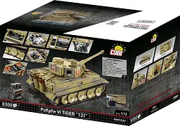 Конструктор Cobi PzKpfw VI Тигр 131 масштаб 1:12, 8000 деталей (COBI-2801) - мініатюра 2