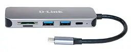 USB-Концентратор DUB-2325 2xUSB3.0 1xUSB TypeC 1xSD 1x-microSD USB TypeC D-Link teh0018440