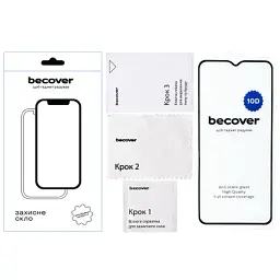 Скло захисне BeCover ZTE Blade A34 10D Black (712336) - мініатюра 3