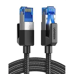 Патч-корд 1.5м, S/FTP cat 7 RJ-45 COPPER black Ugreen (U_80430)