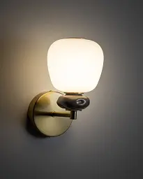 Бра, настінний світильник Nowodvorski 11703 Ceramic LED 1x8W 3000K 650Lm IP20 латунний - мініатюра 2