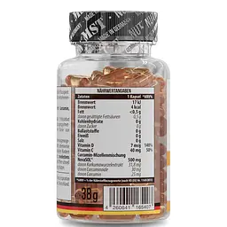 Куркумін MST Nutrition Curcumin NovaSOL, 60 капсул для підтримки суглобів та імунітету - мініатюра 3