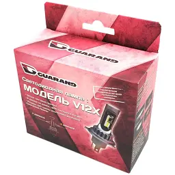 Комплект світлодіодних ламп Guarand V12X H1 CSP 5500k 6000Lm 40w 12-24v - мініатюра 2