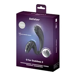 Вибратор Satisfyer G for Goddess 3 Dark Grey Вагинально-клиторальный - миниатюра 7