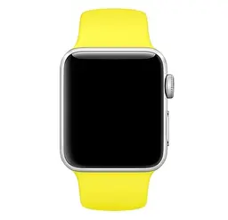 Силіконовий ремінець Watchbands для Apple Watch 42mm Розмір ML жовтий (WB101YELLOW) - мініатюра 3