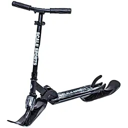 Самокат - снігокат 2 в 1 Scale Sports 65-75х50х11 см Чорний 000283508