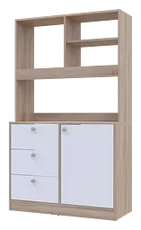 Міні-кухня Doros Лея Дуб сонома/Білий ДСП 100х43х171 (81359335) - мініатюра 4