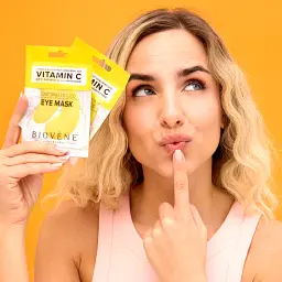 Патчі під очі Biovene Vitamin C Ultra-bright Eye Pad Mask With Grapefruit And Hyaluronic Acid 1 пара - мініатюра 3