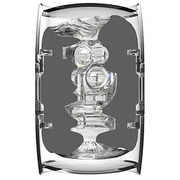 Двосторонній мастурбатор Fleshlight Quickshot Autumn Falls, компактний, зі зліпка вульви та ануса - мініатюра 3