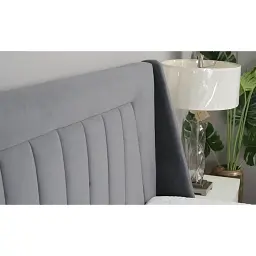 Ліжко двоспальне Frisco Містері 160х200 см сіре - мініатюра 5