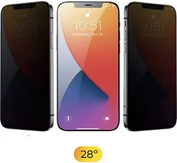 Захисне скло iLera DeLuxe Incognito Full Glass для Apple iPhone 14 Pro (iLInDL14Pr) [74456] - мініатюра 2