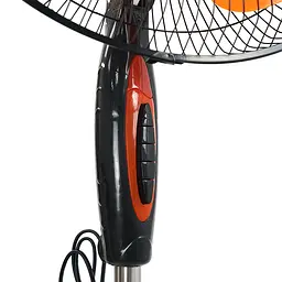 Вентилятор підлоговий YT41905, 16″, 100W, ціна за ящик (2шт), 3 режими, 220V, Black/Orange, Box - мініатюра 3