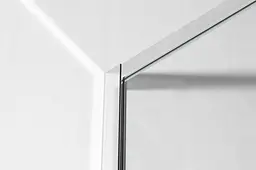 Душова стінка Imprese Walk-In з профілем та тримачем, 100x200 см, скло прозоре хром s09110001TR, прозорий, хром - мініатюра 2