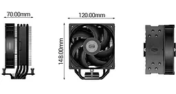 Кулер для процесора PcCooler PсCOOLER RT400 BK Black (RT400-BKNWXX-GL) - мініатюра 12