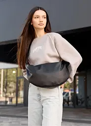 Сумка жіноча Sambag HOBO BAG-GLOVE Чорна 28 х 58 х 4 см (53400001) - мініатюра 2