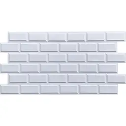 Декоративна панель Sticker Wall ПВХ 960х480х4мм Біла клінкерна цегла SW-00001431