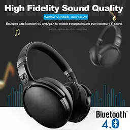 Бездротові Bluetooth навушники Sennheiser HD 4.40BT з шумозаглушенням і мікрофоном - мініатюра 4