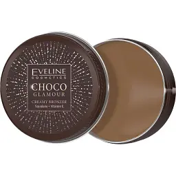 Кремовий бронзер Eveline Choco Glamour Creamy Bronzer 01, 20 г - мініатюра 2
