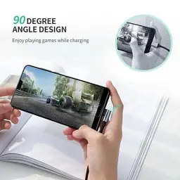 Дата кабель USB 2.0 AM to USB-C 1.0m US284 Angled Alum. Braid Black Ugreen (50941) - мініатюра 2