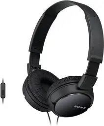 Навушники Sony On-ear MDR-ZX110AP 3.5 mini-jack Mic Чорний (MDRZX110APB.CE7) - мініатюра 3