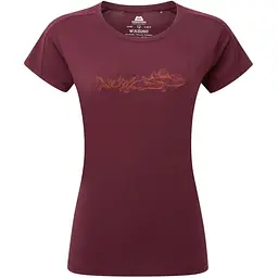 Футболка Mountain Equipment Headpoint Skyline Wmns Tee Raisin S (1053-ME-007331.1730.10)
