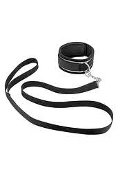 Фіксатор для рук та шиї Fetish Tentation Submission Handcuffs and Collar чорний - мініатюра 4
