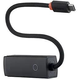 Usb-хаб Baseus Lite Series Ethernet Adapter Type-C to RJ45 LAN Port (1000Mbps) Чорний