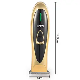 Машинка для стрижки волосся RAF R.4006 акумуляторна 3W Black-Gold - мініатюра 5