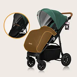 Прогулянкова коляска Lionelo Natt Green Emerald (LO-NATT GREEN EMERALD) - мініатюра 6