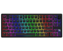 Клавіатура ігрова механічна HATOR HTK-4181 Wireless UA Skyfall 80 PRO Black Aurum Vanila Silent switches - мініатюра 1
