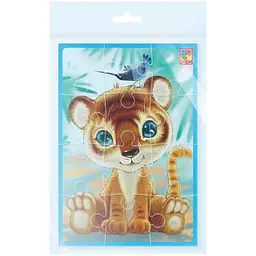 М'які пазли Vladi Toys Малюк зможе А5 Тигреня 12 елементів (VT1103-93) - мініатюра 2