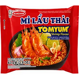 Локшина швидкого приготування Mi Lau Thai Том Ям зі смаком Креветки Acecook 83г