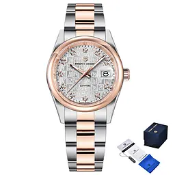 Чоловічий наручний годинник PD-1794M Silver-Rose Gold-White Pagani Design acs0031243