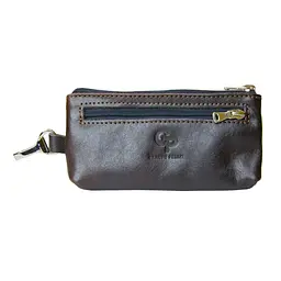 Ключниця Borsetta темно-коричнева GRANDE PELLE 15х8.5х1 см acs0032174 - мініатюра 1
