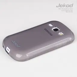 Чохол Jekod TPU Protective Case Samsung S6810/S6812 Galaxy Fame grey + плівка - мініатюра 1