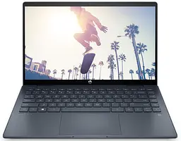 Ноутбук HP Pavilion x360 14-ek0015ua 14' FHD IPS, Intel i5-1235U, 16GB, F1024GB, UMA, DOS, синій (826T0EA)