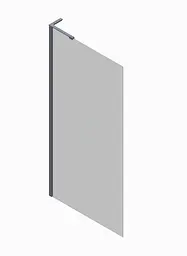 Душова перегородка Koer SR SP02-100x200-TR-12 Walk-In прозоре скло Easy Clean 8 мм, матове золото KR5396, прозоре, золотий - мініатюра 7