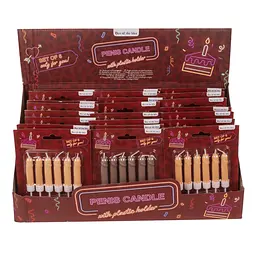 Свічки у вигляді пеніса Penis Candles Flesh, 6 шт. - мініатюра 4