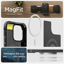 Оригінальний протиударний чохол Spigen Rugged Armor MagSafe для Iphone 14 Pro Max (6.7") Matt Black ACS04812 - мініатюра 14