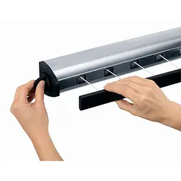 Сушарка для білизни Brabantia Pull-Out настінна висувна 22 м сріблясто-чорна (385766) - мініатюра 3