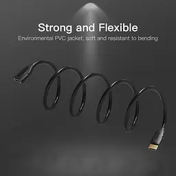 Кабель HDMI M-F (підовжувач), 1.0 м, V2.0, 4K 60Hz PVC Vention - мініатюра 8