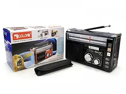 Радіоприймач на акумуляторі Golon RX-382 FM/AM/SW з ліхтарем LED Чорний (1756375728) - мініатюра 7