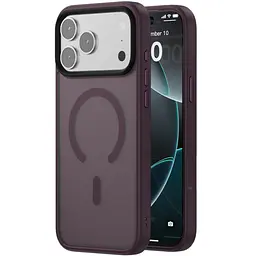 TPU чохол Blueo Skin Friendly Frosted with Magnetic Fit для Apple iPhone 17 Pro Max / 18 Pro Max Бордовий / Deep Cherry
